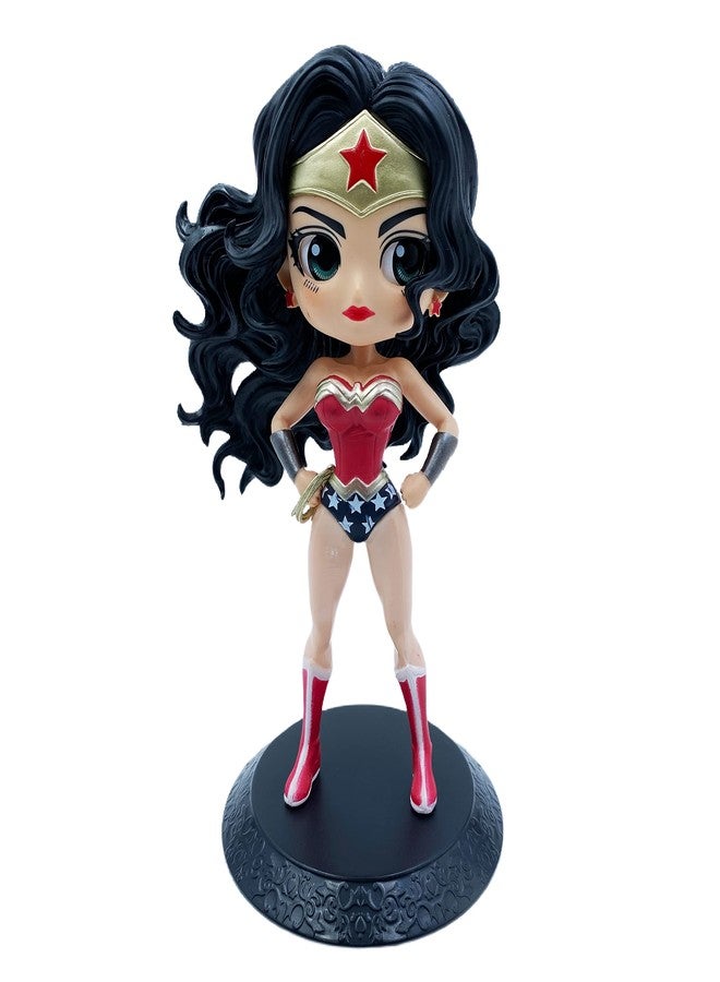 Buko Famous Cartoon Characters Inspired Cute Figurines PVC Model Toy Realistic Size Table for Girls Birthday Party Cake Decorating Gifts (Wonder Women) - Image 1